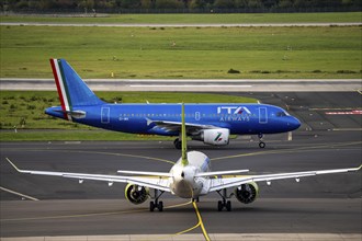 Düsseldorf Airport, ITA Airways Airbus A319-100 on the taxiway