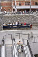 New bicycle car park at Amsterdam Central Station, Stationsplein, space for around 7000 bicycles,