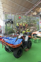 DRK quad for off-road rescue, for accidents in difficult-to-access areas, Interschutz 2022 trade