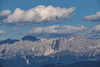 Alps, mountain panorama, rose garden group above the Etschtal valley, South Tyrol, Italy, Europe