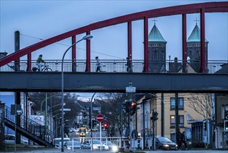 Former railway bridge, over Helenenstraße, in Essen Altendorf, part of the RS1 cycle highway,