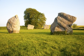 Neolithic stone circle and henge at Avebury, Wiltshire, England, UK