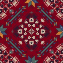 Traditional Bulgarian embroidery vector pattern