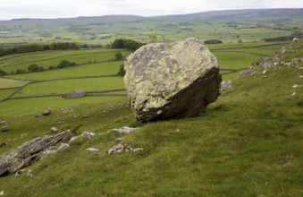 Norber erratics glacial deposition, Austwick, Yorkshire Dales national park, England, UK