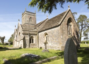 Village parish church of Saint James, Milton Clevedon, Somerset, England, UK