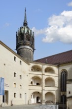 All Saint Church or Castle Church, Luther City Wittenberg, Saxony Anhalt, Germany, Europe