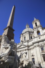 Fountain of the Four Rivers, Fontana dei Quattro Fiumi, Church of Sant'Agnese in Agone