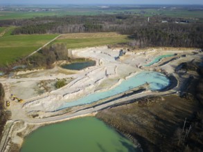 The Blue Hole, a residual hole from the kaolin mining operations of Kaolin- und Tonwerke