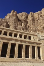 Part of the temple complex, mortuary temple of the first female pharaoh Hatshepsut, Hatshepsut