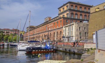 Royal Palace Palazzo Reale at the harbour, Naples, Gulf of Naples, Campania, Italy, Europe