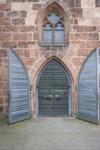 Main entrance of St Klara Church, Königstraße 66, Nuremberg, Middle Franconia, Bavaria, Germany,