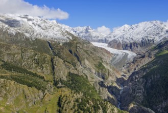 Panorama trail from Belalp to Riederfurka, Aletsch Glacier, Hiking, Hiking, Mountain hiking,