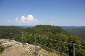 Cross-border castle hike in the Palatinate Forest-North Vosges biosphere reserve: View from