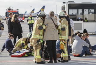 EASA emergency exercise at BER Airport, emergency services rehearsed an emergency in the aviation