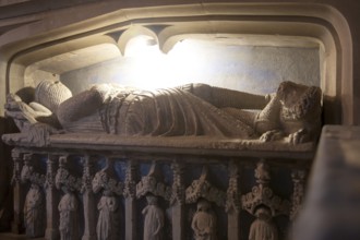 Monument of Sir Walter de Dunstanville died 1270, Church of Saint Andrew, Castle Combe, Wiltshire,