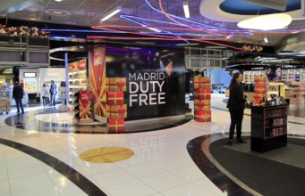 Duty Free shopping at Adolfo Suárez Madrid–Barajas airport, Madrid, Spain, Europe