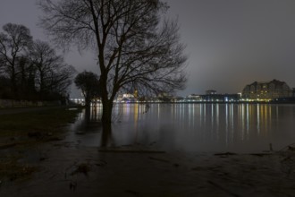 At the first flood of 2024, the peak has been passed and the water levels are slowly falling again.