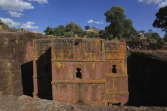 Rock churches in Lalibela, the rock church of St George, Bete Kiddus Georiys, Bete Ghiorgis Church,