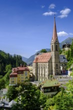 Parish Church of St Primus and St Felizian, Bad Gastein, Gastein Valley, Salzburger Land, Austria,