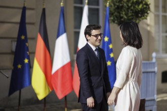 Annalena Bärbock (Alliance 90/The Greens), Federal Foreign Minister, photographed during a welcome