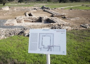 Excavated Roman town of Turobrigo at Aroche, Sierra de Aracena, Huelva province, Spain, Europe