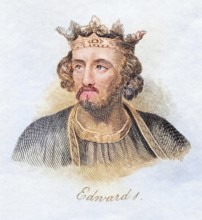 Edward I alias Longshanks 1239, 1307 King of England from the book Crabbs Historical Dictionary