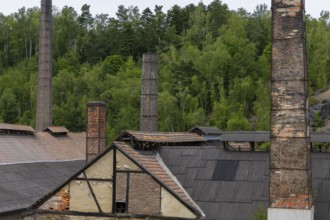 The more than 800-year-old Muldenhütten smelter site. The still existing, historical and