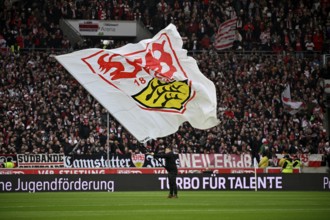 Flag, Flag, Logo, MHPArena, MHP Arena Stuttgart, Baden-Württemberg, Germany, Europe