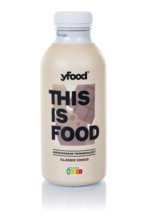 Yfood This is Food Classic Choco flavour drinkable meal cropped against a white background