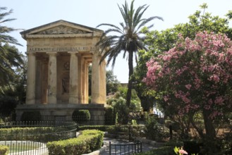 Sir Alexander Ball monument building, Lower Barrakka Gardens, Valletta, Malta, Europe