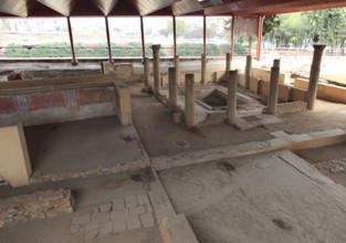 Casa del Mitreo Roman villa site, Merida, Extremadura, Spain, Europe