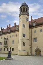 Martin Luther house, Inner courtyard, Luther City Wittenberg, Saxony Anhalt, Germany, Europe