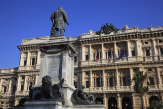 Palazzo di Giustizia, Palace of Justice, Prati district on the banks of the Tiber, Rome, Italy,