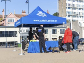 Police community street event in Felixstowe, Suffolk, England, UK