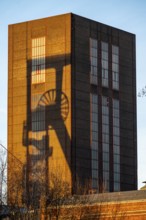 Zollverein Coal Mine World Heritage Site, Shaft 1/2/8, headframe Shaft 1, winding tower Shaft 2,