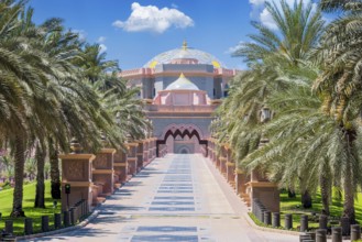 UAE, United Arab Emirates, Abu Dhabi typical traditional arab architecture, Asia