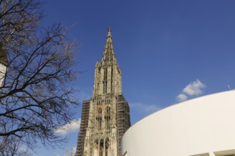 Ulm Cathedral, west tower, Cathedral of Our Lady in Ulm, Gothic architectural style, sacred