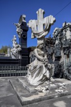 Monumental grave in the cemetery of Recoleta, Buenos Aires, Argentina, South America