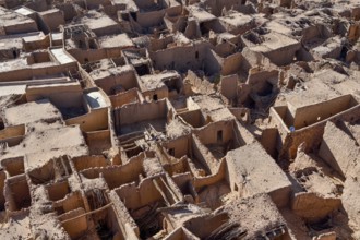 View over the old town of AlUla, Medina Province, Saudi Arabia, Arabian Peninsula, Asia