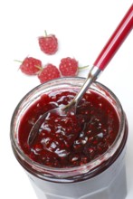 Raspberry jam, raspberry jam, spoon, Raspberry (Rubus idaeus)