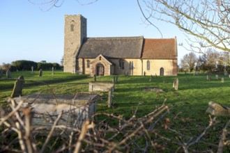 St John the Baptist, rural thatched church, Butley, Suffolk, England, United Kingdom, Europe