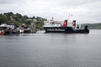 Caledonian MacBrayne ferry at Oban, Argyll and Bute, Scotland, United Kingdom, Europe