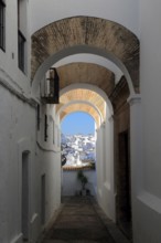 Traditional whitewashed buildings in Vejer de la Frontera, Cadiz Province, Spain, Europe