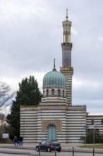 Steam Engine House, modelled on a mosque with minaret and dome, Potsdam, Brandenburg, Germany,