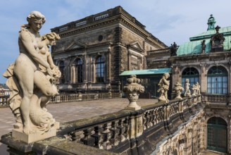 Sculptures in the Zwinger, park, park complex, architecture, attraction, famous, historical,