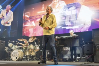 Ian Gillan, singer of Deep Purple live on 1 More Time Tour at the Max-Schmeling-Halle in Berlin on