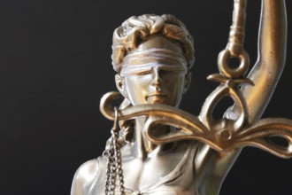 Close-up of a Justitia as a symbol of law, justice, etc