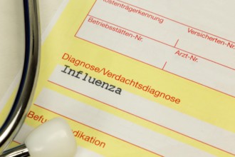 Influenza diagnosis on a doctor's referral