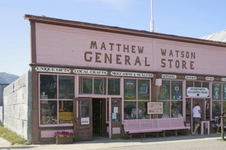 The oldest shop in the Yukon Territory, wooden building, Canada, North America