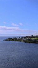 Lerwick, a coastal city in Shetland Scotland British Islands in England with scenic medieval houses